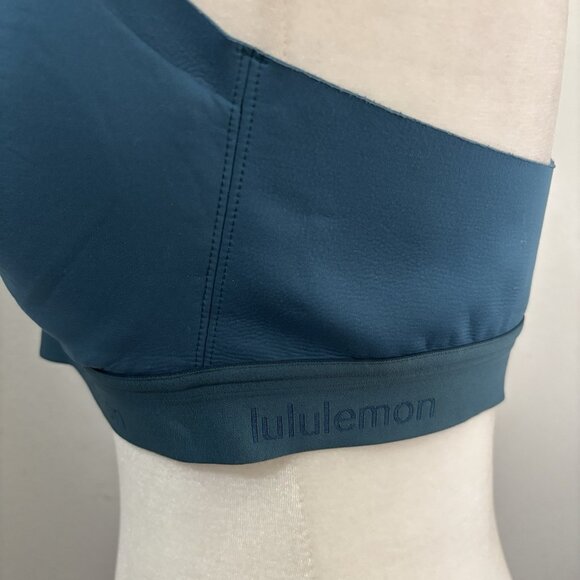 Lululemon Fine Form Bra Seamless Construction Yoga Bermuda Teal 36C - Picture 8 of 16